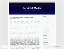 Tablet Screenshot of feministmedia.wordpress.com