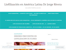 Tablet Screenshot of liofilizacion.wordpress.com