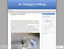 Tablet Screenshot of mrmarkham.wordpress.com