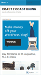 Mobile Screenshot of coast2coastbiking.wordpress.com