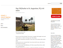 Tablet Screenshot of coast2coastbiking.wordpress.com