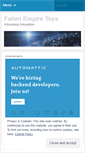 Mobile Screenshot of fallenempiretoys.wordpress.com