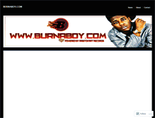 Tablet Screenshot of burnaboy.wordpress.com