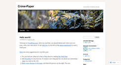 Desktop Screenshot of crimepaper.wordpress.com