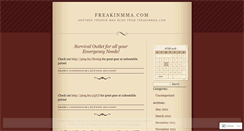 Desktop Screenshot of freakinmma.wordpress.com