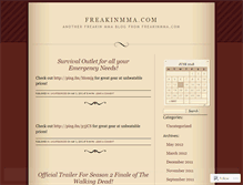 Tablet Screenshot of freakinmma.wordpress.com