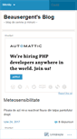 Mobile Screenshot of beausergent.wordpress.com