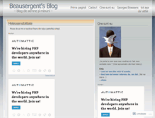 Tablet Screenshot of beausergent.wordpress.com