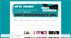 Desktop Screenshot of haleyjohnsenfansite.wordpress.com