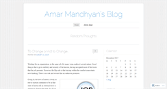Desktop Screenshot of amarmandhyan.wordpress.com