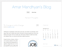 Tablet Screenshot of amarmandhyan.wordpress.com