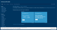 Desktop Screenshot of knittingbymoonlight.wordpress.com