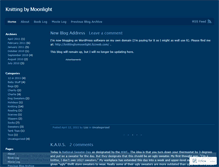 Tablet Screenshot of knittingbymoonlight.wordpress.com