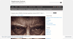 Desktop Screenshot of megalomaniaceuphoria.wordpress.com