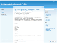 Tablet Screenshot of institutodebellezalosangeles.wordpress.com