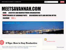 Tablet Screenshot of meetsavannahga.wordpress.com