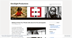 Desktop Screenshot of oneeightproductions.wordpress.com