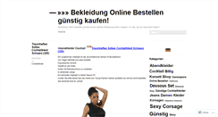 Desktop Screenshot of bekleidungonlinebestellen.wordpress.com