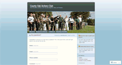 Desktop Screenshot of countyoakarcheryclub.wordpress.com