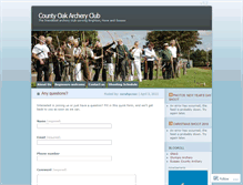 Tablet Screenshot of countyoakarcheryclub.wordpress.com