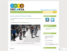 Tablet Screenshot of ciclavia.wordpress.com