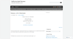 Desktop Screenshot of californiahotelreviews.wordpress.com