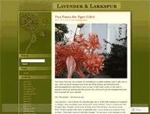 Tablet Screenshot of lavenderandlarkspur.wordpress.com