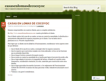 Tablet Screenshot of casasenlomasdecocoyoc.wordpress.com