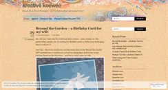 Desktop Screenshot of kreativekeewee.wordpress.com