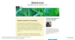 Desktop Screenshot of growinlove.wordpress.com