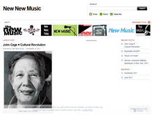 Tablet Screenshot of newnewmusic.wordpress.com