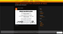 Desktop Screenshot of freebackpacks.wordpress.com