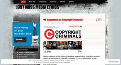 Desktop Screenshot of j397massmediaethics.wordpress.com