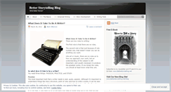 Desktop Screenshot of betterstorytelling.wordpress.com
