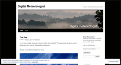 Desktop Screenshot of digitalmeteorologist.wordpress.com