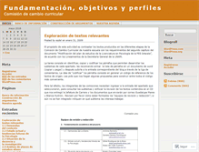 Tablet Screenshot of comisionuno.wordpress.com