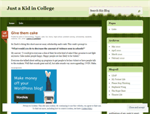 Tablet Screenshot of kidincollege.wordpress.com