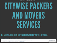 Tablet Screenshot of packersandmoversdelhix.wordpress.com