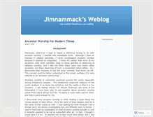 Tablet Screenshot of jimnammack.wordpress.com