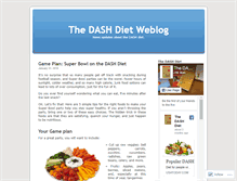 Tablet Screenshot of dashdiet.wordpress.com