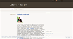 Desktop Screenshot of jobsfor15.wordpress.com