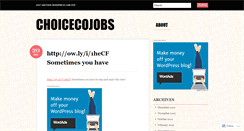 Desktop Screenshot of choicecojobs.wordpress.com