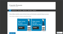 Desktop Screenshot of conexaonoroeste.wordpress.com
