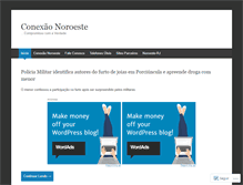 Tablet Screenshot of conexaonoroeste.wordpress.com