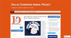 Desktop Screenshot of dallascompanionanimalproject.wordpress.com