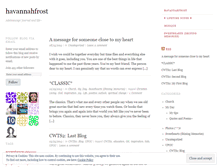 Tablet Screenshot of havannahfrost.wordpress.com