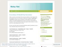 Tablet Screenshot of noisyvan.wordpress.com