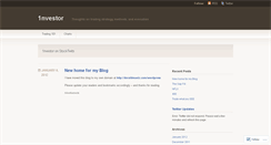 Desktop Screenshot of 1nvestor.wordpress.com