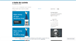 Desktop Screenshot of obetiedecuvinte.wordpress.com