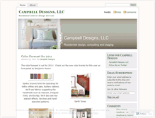 Tablet Screenshot of campbelldesignsllc.wordpress.com